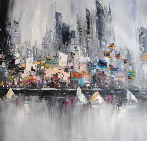 Duża abstrakcja (90x120cm) na Arena.pl
