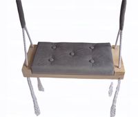 Huśtawka siedzisko na piance SZARA 60X20