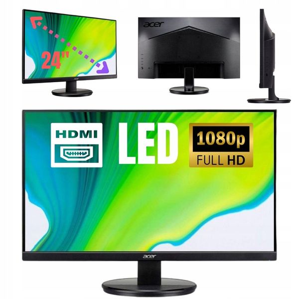 Monitor ACER LED KB242HYL 24" LED Full HD HDMI zdjęcie 1