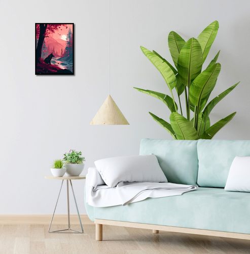 Plakat 30x40cm Wilk Przy Brzegu Lasu na Arena.pl