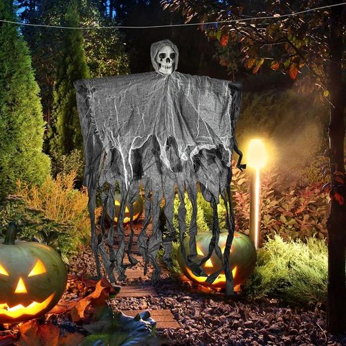 DEKORACJA HALLOWEN WISZĄCE SZKIELETY DŁUGIE 90CM ZESTAW 3 SZTUKI na Arena.pl