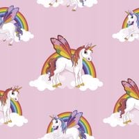 TAPETA ŚCIENNA DZIECIĘCA DLA DZIECI JEDNOROŻCE TĘCZA UGEPA PAPIEROWA