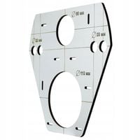 SZABLON WZORNIK OTWORÓW STELAŻ WC GEBERIT TECE GROHE KOŁO CERSANIT