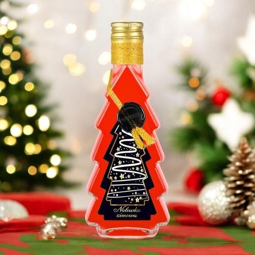 5x Butelki CHOINKA 500ml ZDOBIONA ŚWIĄTECZNA butelki na święta prezent na Arena.pl