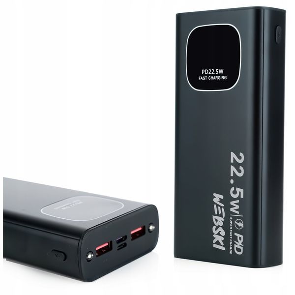 ALUMINIOWY PRZENOŚNY POWER BANK 3X USB 30000 mAh zdjęcie 8