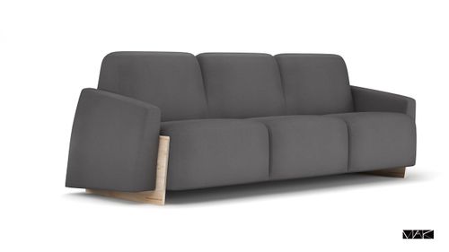Sofa Bao 225 cm szara ciemna  D2 na Arena.pl