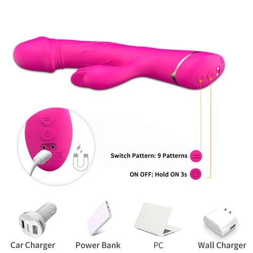 rubberco rose red, 2* 9 vibration functions na Arena.pl