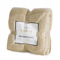 Koc Narzuta Dwustronny 170x200 Sherpa Tedy Eurofirany Baranek Ciepły Kolory