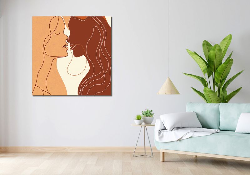 Obraz 100x100cm Zmysłowość Syntez zdjęcie 2