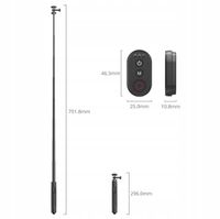 SmallRig 5464 selfiestick, do kamer uchwytem do telefonu i pilotem