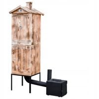 Wędzarnia ogrodowa drewniana | 2 x 70 modułowa | piec 30x30x35 | PRODUCENT
