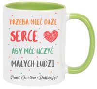 KUBEK Z IMIENIEM PREZENT NA DZIEŃ NAUCZYCIELA WYCHOWAWCY PRZEDSZKOLANKI