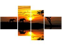 140CM 70 OBRAZ AFRYKA ŚCIENNY