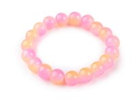 Bransoletka elastyczna z szklanymi koralikami