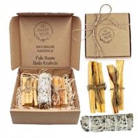 HAPPY MIND Naturalne Kadzidło Palo Santo z Peru 50g + 35g SZAŁWIA