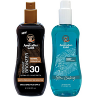 Australian Gold Żel W Sprayu Z Bronzerem SPF30 + Aloe Freeze Gel