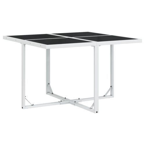 9-cz. zestaw mebli ogrodowych z poduszkami, biały, textilene na Arena.pl