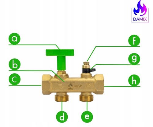 ZAWÓR PRZYŁĄCZE DO ZMIĘKCZACZA WODY BYPASS FI 1" GW CAL MULTIBLOCK SOLIDNY na Arena.pl