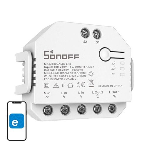 Przełącznik Inteligentny WiFi Sonoff Dual R3 Lite DO Rolet i Światła Alexa na Arena.pl