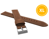 XL Wyściełany brązowy szyty pasek SPORT z luksusowej skóry Top Grain - 22