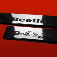Listwa progowa VOLKSWAGEN BEETLE  FLOWERS Stal nierdzewna 304 połysk 2szt