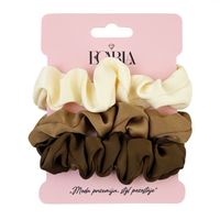 zestaw frotek gumek do włosów 3w1 na plakietce pin up gum158