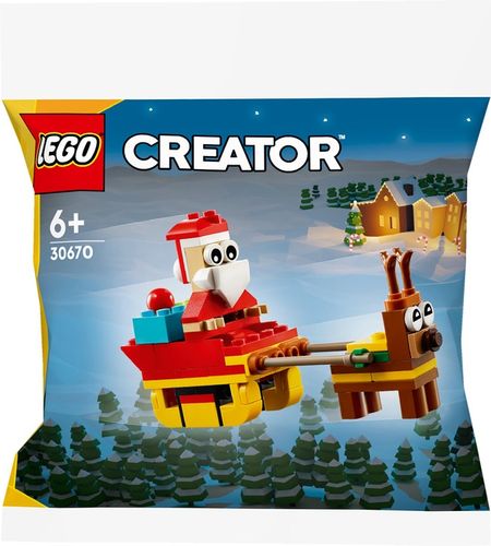 LEGO CREATOR 30670 PRZEJAŻDŻKA SANIAMI MIKOŁAJA + BAŁWAN+ ŚWIĄTECZNY POCIĄG na Arena.pl