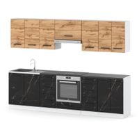 Kuchnia Piekarnik Modułowa Nowoczesna Blat 2.8m Biały Wotan San Sebastian