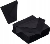 Czarna Ściereczka Z Mikrofibry Szmatka Do Okularów