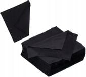 Czarna Ściereczka Z Mikrofibry Szmatka Do Okularów