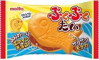 Puku Puku tai air in choco czekoladowa Meito Japoński wafelek