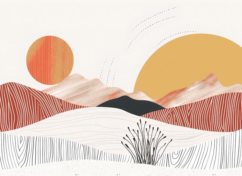 Plakat 55x40cm Roztańczone Słońce zdjęcie 1