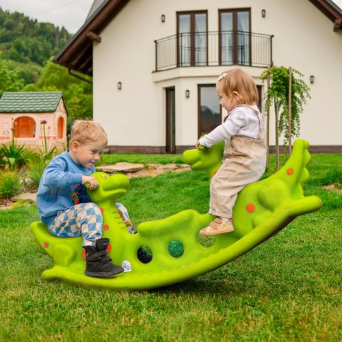 WOOPIE Bujak Wieloosobowy Dino Huśtawka Równoważna Jasno Zielony na Arena.pl