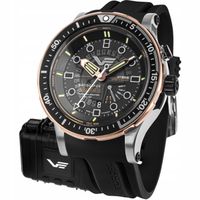 Zegarek Męski Vostok Europe PX84-511E769S czarny pasek
