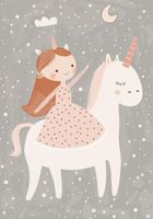 Plakat 70x100cm Wzory dla Dzieci, Dziewczynki Do Pokoju - Princessa