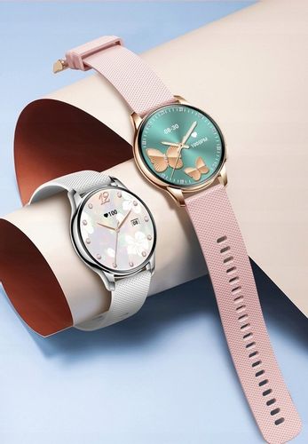 SMARTWATCH ZEGAREK DAMSKI DLA KOBIETY AMOLED ROZMOWY CIŚNIENIOMIERZ MENU PL na Arena.pl