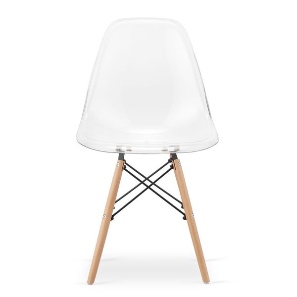 Krzesło OSAKA przezroczyste / nogi naturalne x 1 zdjęcie 9
