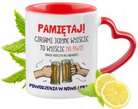 Pożegnanie Z Pracy Czerwony Z Uszkiem W Kształcie Serca Na Prezent