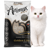 Animax żwirek zbrylający dla kota pelet pałeczki 3mm biodegradowalny 20L