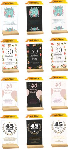 STATUETKA RAMKA 70 urodziny personalizowany prezent z życzeniami nadruk UV na Arena.pl