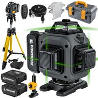 POZIOMICA LASEROWA LASER KRZYŻOWY ZIELONY SAMOPOZIOMUJĄCA 4D 360° 16 LINII