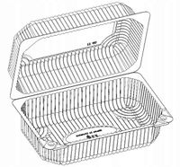 Pojemniki pudełka plastikowe ciasto opakowanie cukiernicze 20x12cm 2,6L 50s