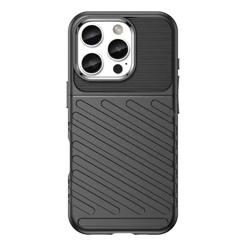 etui silikonowe thunder case do iphone 16 pro - czarne na Arena.pl