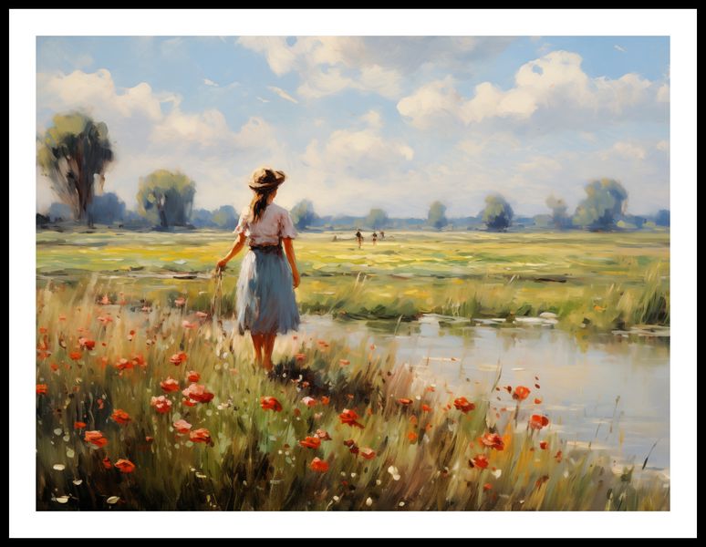 Plakat 80x60cm Wiejski Spokój zdjęcie 3
