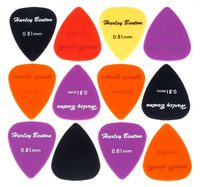 Harley Benton piórka kostki gitarowe do gitary 0,81 mm nylon Zestaw 12 szt.