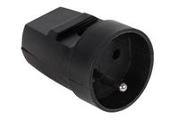 GNIAZDO Z UZIEMIENIEM CZARNE ELGOTECH G-10-2