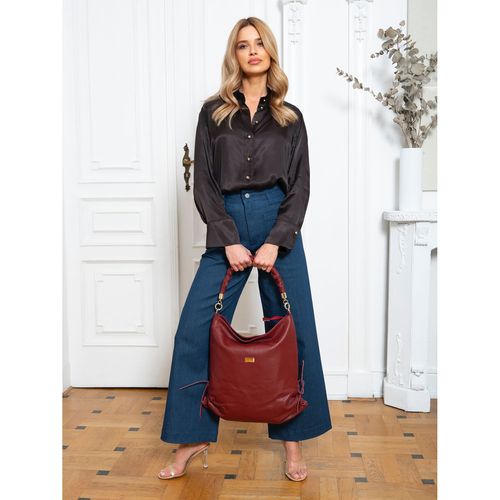 shopperka w typie worka ze skóry naturalnej - peterson na Arena.pl