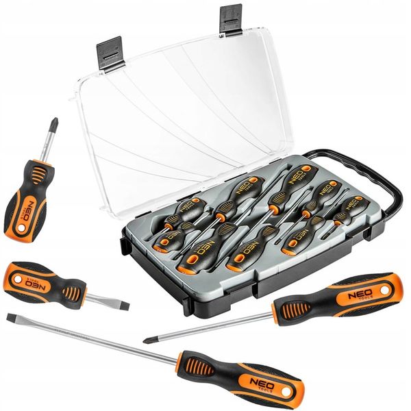NEO KOMPLET ZESTAW WKRĘTAKÓW ŚRUBOKRĘTÓW 9SZTUK W PUDEŁKU 04-208 zdjęcie 6