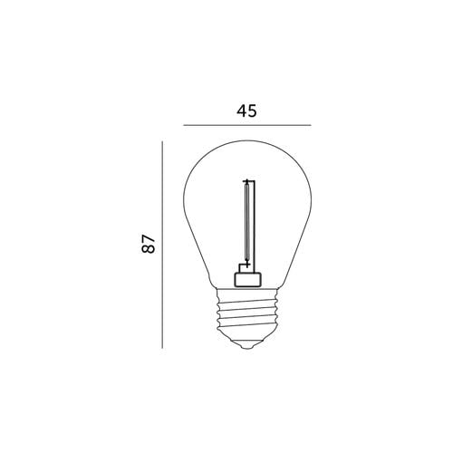 żarówka led st45 1w e27 2700k led2b na Arena.pl