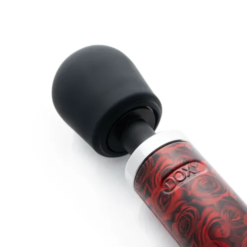 doxy die cast wand massager rose - metaliczny masażer z silikonową głowką na Arena.pl